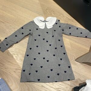 Jacadi gray navy hearts never worn 6 yrs